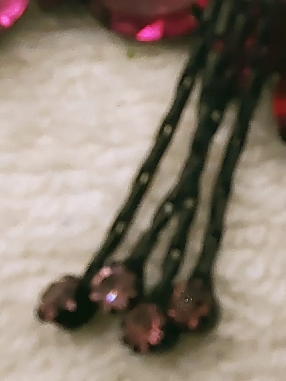 1 Black Rose Brooch, item # B- 1182,.  wt. 31 grams.